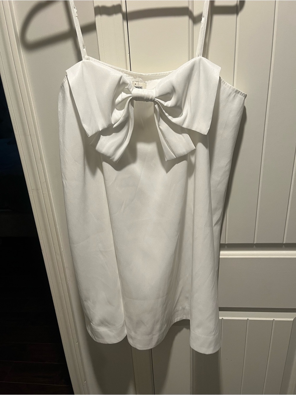 a new day White Bow-Front Spaghetti Strap Dress